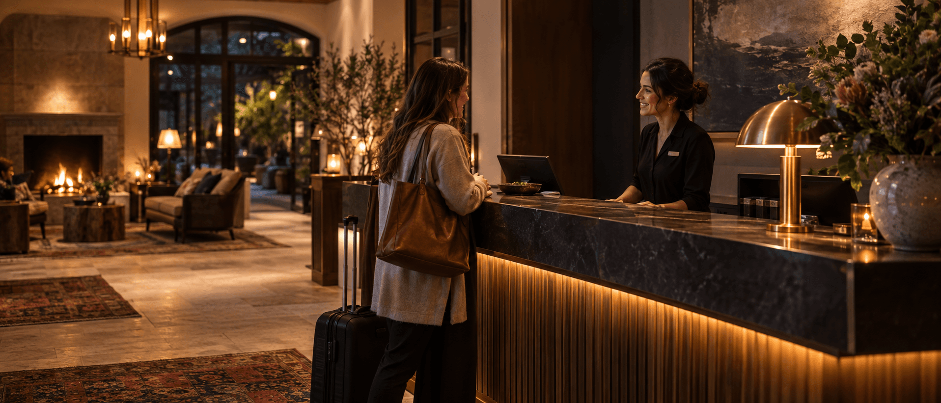 Hotel front desk